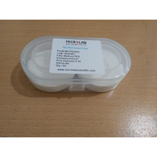 PES Membrane Filter 0.45um 47mm Microlab