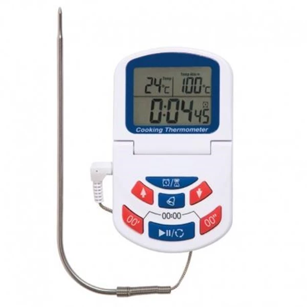 Digital Oven Thermometer Timer With Clock &