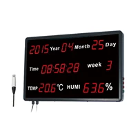 LED Display Thermohygrometer with External Alarm
